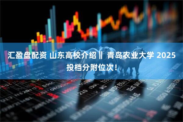 汇盈盘配资 山东高校介绍‖ 青岛农业大学 2025投档分附位次！