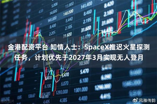 金港配资平台 知情人士：SpaceX推迟火星探测任务，计划优先于2027年3月实现无人登月
