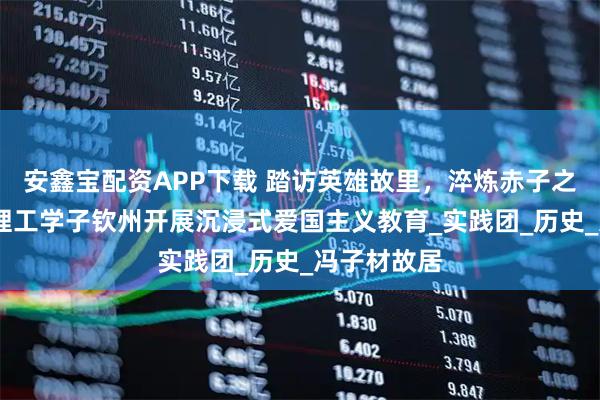 安鑫宝配资APP下载 踏访英雄故里，淬炼赤子之心——桂林理工学子钦州开展沉浸式爱国主义教育_实践团_历史_冯子材故居